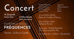 Concert de « Ensemble vocal Fréquences »